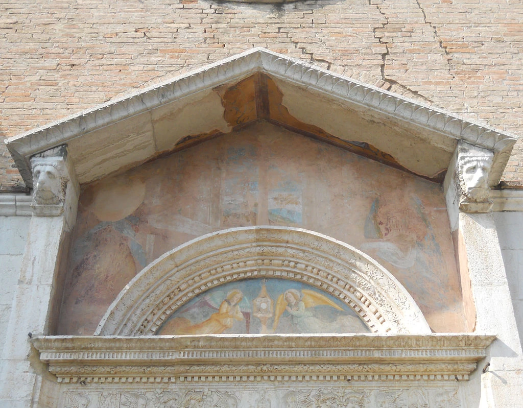Il Moretto-216-Annunciazione-Portale Chiesa del Santissimo Corpo di Cristo, Brescia